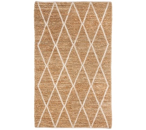 CLINCA 100% Original hecho a mano Beige sólido yute alfombra ecológica tejida a mano Vintage bordado Diseño abstracto alfombras conjuntos - Product Image 1