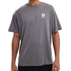 T-shirt Boxy Homme Col Rond Coupe Slim 2026 en Coton de Haute Qualité avec Impression Personnalisée du Logo - Product Image 1