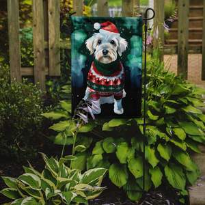 Sealyham Terrier Christmas <b>Garden</b> <b>Flag</b> Multicolor Decorative Mailbox & Patio Banner for Yard & Lawn Artwork for Flower Beds - Product Image 2