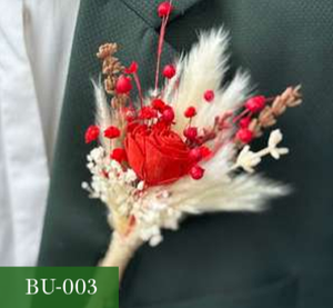 Ramo de Flores Secas de Pampas Artificiales en Forma de Corazón para Decoración de San Valentín, Bodas y Fiestas - Product Image 1