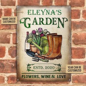 Panneau de fleurs en métal personnalisé pour la décoration murale du jardin - Vintage, fait main, sur mesure - Product Image 3