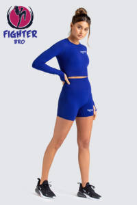 Conjunto de camiseta y pantalones cortos de lujo para mujer, estilo oversized, para verano, yoga, gimnasio, ropa deportiva, con logo personalizado. - Product Image 5