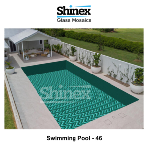 Azulejos para Piscina con Acabado Brillante y Patrón de Mosaico que Realzan las Líneas de Agua de las Paredes Interiores y los Pisos de Piscinas de Villas - Product Image 1
