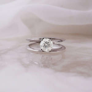 IGI/GIA Lab Grown Princess Cut Unisex Vintage 14k Jaune Mariage/Bague de fiançailles Fine Or Blanc Anniversaire Fête-Digne Bague - Product Image 2