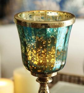 Decorative Iron Figurine <b>Candlestick</b> Holder with <b>Glass</b> Cup - Elegant Handmade Metal Handicrafts for Hotel & Living Room Decor - Product Image 3