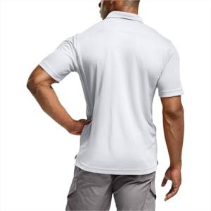 Polos pour hommes en tricot uni, personnalisables, décontractés, très demandés, en vente en gros à prix réduit - Product Image 4