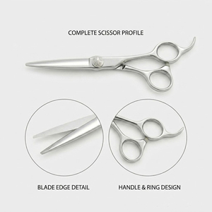 Best Sale High Quality Professional Barber Hair Scissors Stainless Steel Razor Edge Salon Hairdressing <b>Shears</b> - Product Image 4