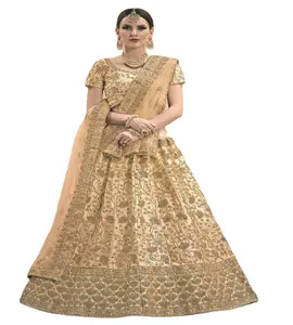 Дизайнерская Женская эксклюзивная Высококачественная Тяжелая сетчатая вышивка для невесты от производителя lehenda, Индия