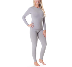 Conjunto de Ropa Interior Térmica de 2 Piezas para Mujer, de Alta Calidad, Ecológica, de Secado Rápido, Transpirable, Elástica y sin Costuras, para Invierno - Product Image 1