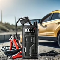 Démarreur de saut multifonctionnel JSQN-8000 8,000mAh avec batterie externe de compresseur d'air Chargeur mobile 12V pour camions Courant de pointe 1000A