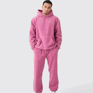 Conjunto Deportivo Personalizado para Hombre, Sudadera con Capucha y Pantalones Jogger, Lavado Ácido, Costuras en Contraste, 100% Algodón, Talla Grande - Product Image 2