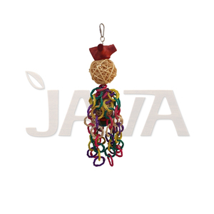 Juguetes Ecológicos para Pájaros de Mimbre, Suministros Sostenibles para Aves - Product Image 1