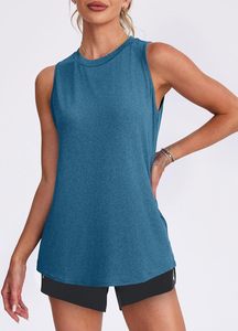 Débardeurs pour femmes sans manches en coton/élasthanne côtelé, écologiques, séchage rapide, respirants, style décontracté streetwear, avec nœud décoratif, ODM - Product Image 4