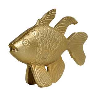 Handmade Aluminum Fish Figurine 20.5x15x4 Cm Jaffs Exports JE2077 Eco-Friendly Durable Modern Design Feng Shui Tabletop <b>Decor</b> - Product Image 2