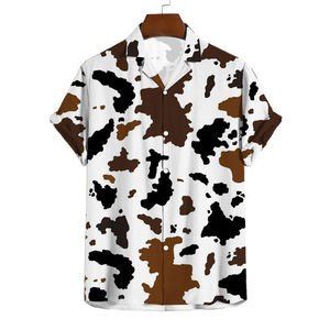 Classic Button <b>Down</b> Hawaiian Men's Shirts with Tropical Floral Patterns Breathable Spandex/Polyester Fabric for Summer Wear - Product Image 5