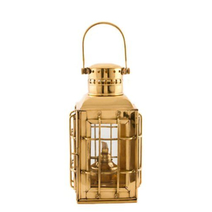 Vintage Antique Style Solid Brass Hurricane Oil Lantern Lamp With Clear Glass <b>Globe</b> And Handle Home & Garden Decorative <b>Lighting</b> - Product Image 3