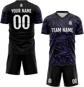 Maillot de football américain sublimé, prix usine, 100 % polyester, antibactérien, respirant, extensible dans quatre sens, kit complet. - Product Image 1