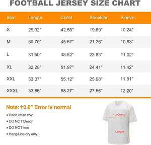 ชุดกีฬาผู้ชายแบบสั่งทำพิเศษ ระบายอากาศได้ดี แห้งเร็ว ผลิตจากผ้าสแปนเด็กซ์/ผ้าฝ้าย/ใยไผ่ แขนสามส่วน สำหรับฝึกซ้อมอเมริกันฟุตบอล - Product Image 3