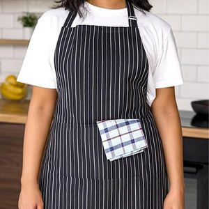 Delantal de Algodón Transpirable de Primera Calidad con Logotipo o Nombre Personalizado, Ideal para Cocina Casera, Barbacoa y Uso Profesional - Product Image 4