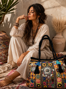 Banjara Handmade New Design Handbag Hot Selling Indian Embroidery Boho Stylish Handmade Bag for Women - Product Image 3