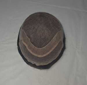 Los Angeles Human Hair Toupee <b>Wig</b> for <b>Men</b> with Indian Remy and Non-Remy Hair Patches - Product Image 5