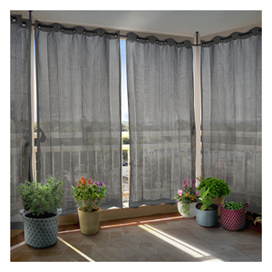 Rideaux d'extérieur gris hydrofuges 2026 MM en polyester teint en masse de qualité supérieure pour terrasses et balcons – Vente chaude - Product Image 1