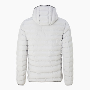 Chaqueta de Invierno Acolchada para Hombre de Alta Calidad al por Mayor con Logotipo Personalizado, Manga Larga, Exterior de Nailon, Relleno de Plumón, con Capucha - Product Image 1