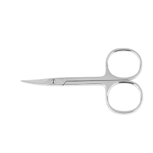 Ciseaux à cuticules professionnels de qualité supérieure, à pointe droite, avec anneau large, en acier inoxydable, ciseaux à ongles courbés, manucure de précision - Product Image 2