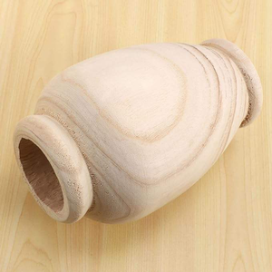 Jarrón de Madera de Paulownia Sólida, Ligero y Duradero, Diseño Escandinavo Moderno, para Exhibición de Flores Secas, Decoración Clásica para el Hogar, Año Nuevo - Product Image 6