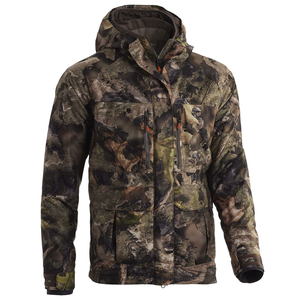 Men's <b>Waterproof</b> Soft Shell Solid Breathable Hooded Hunting <b>Jacket</b> <b>Long</b> Sleeve Thick Fleece Lining Zipper Closure Safari Style - Product Image 5