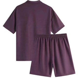 Ensemble polo à manches courtes pour homme, tissu jacquard européen et américain de luxe, vêtements de sport décontractés pour homme, été, nouveau - Product Image 4