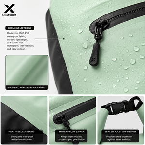 Bolsa Impermeable Personalizada para Natación, Bolsa Seca Enrollable con Compartimento Húmedo/Seco, PVC 500D, para Natación, Playa, Gimnasio, Viajes - Product Image 3