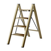 Échelle pliante multifonctionnelle XinXing à 3 marches, capacité de charge 150 kg, design contemporain, usage domestique, pour escalier de 50 cm de hauteur