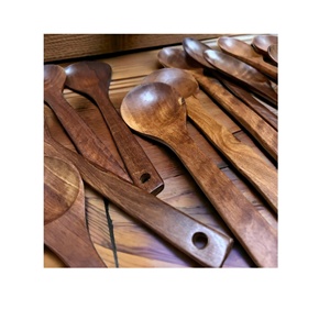 Couverts en forme de coeur en bois d'acacia d'usine pour la cuisson en remuant et en servant dans la cuisine ou le restaurant à la maison - Product Image 5