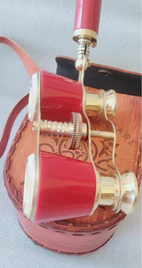 Binocular de cristal de ópera de nácar de latón marino hecho a mano con caja de cuero regalo para los seres queridos. - Product Image 3
