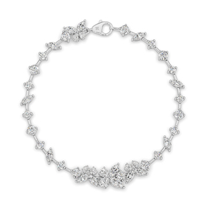 Round Cut <b>Bracelets</b> Lab Created Diamond <b>Bracelet</b> <b>Bangle</b> Fine Jewelry with IGI Certified & VVS Clarity for Women's for Sale - Product Image 2