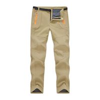 Pantalon cargo en velours côtelé marron imperméable, respirant, coupe-vent, à fermeture éclair, pour homme, idéal pour l'extérieur, l'hiver, l'été, la randonnée et les activités tactiques.