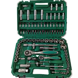 Conjunto de chaves de soquete de catraca para reparo de automóveis, ferramentas manuais de 94 peças, fabricante de Taiwan
