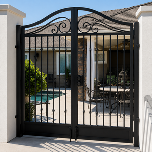 Hermosos marcos de puertas ornamentales y diseños de puertas de hierro sólido que aportan valor, elegancia y seguridad sin fin a su moderna propiedad. - Product Image 2