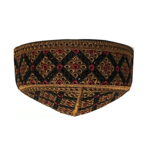 Online Sale Customized Embroidered Design Men's Muslim Prayer Hats Promotional Islamic Eco-Friendly All Sizes Available for Male - Product Image 5