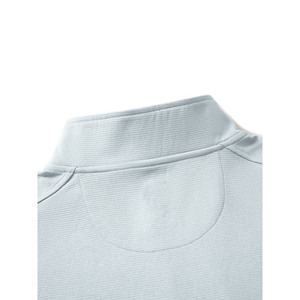 เสื้อสเวตเตอร์ถักแขนยาวคอตั้งสีเทาอ่อนสำหรับผู้ชาย ทรงพอดีตัว ระบายอากาศได้ดี เหมาะสำหรับใส่ในฤดูใบไม้ร่วง - Product Image 5