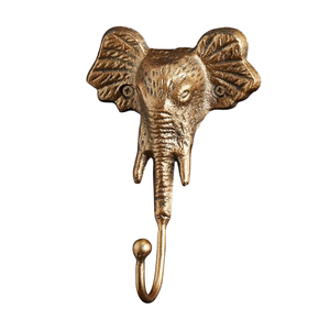 Perchero de Pared Moderno Minimalista de Metal Dorado con 3 Ganchos, Porta Llaves de Metal de Lujo, Colgador Decorativo para Toallas para la Entrada - Product Image 3