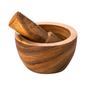 Ensemble mortier et pilon en bois de style européen, pilon à ail et épices en bois de manguier, outils de cuisine, broyeur d'épices - Product Image 6