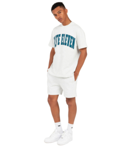 Ensemble de course pour homme, t-shirt et short en coton bleu clair, logo personnalisé imprimé, vêtements décontractés d'été, tissu tricoté respirant - Product Image 4