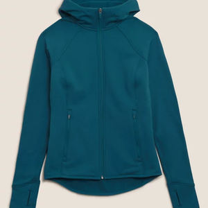 เสื้อฮู้ดแขนยาวสีพื้น 3 สี พร้อมกระโปรงยาวถักเอวยางยืด แฟชั่นลำลองสำหรับผู้หญิง - Product Image 2