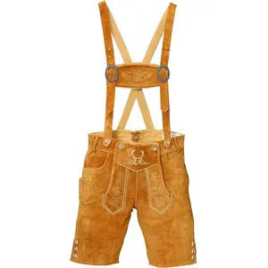 Nouveau design homme Lederhosen hommes bavarois Oktoberfest personnalisé hommes décontracté plaine Lederhosen prix les plus bas à faible coût prix localisés - Product Image 1
