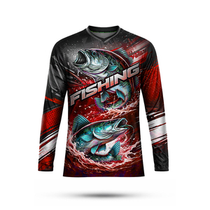 Sublimation, design personnalisé, protection UV, antibactérien, hiver, 100% polyester, manches longues, respirant, haute qualité, confortable - Product Image 4