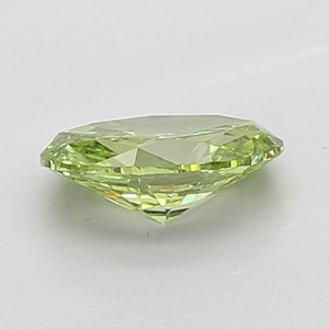 Diamant vert ovale fantaisie de 0,90 ct, clarté VS1, certifié, diamant vert de luxe - Product Image 3