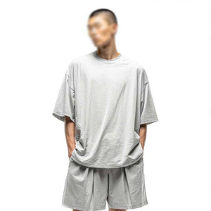 Nouvelle Arrivée 2026 – Ensemble 2 Pièces Personnalisé pour Homme : T-shirts d'Entraînement Vintage Délavés à l'Acide et Shorts de Survêtement Grande Taille - Product Image 6