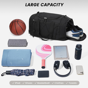 Wholesale Zipper Travel <b>Bag</b> Men Outdoor Sport Gym Fitness <b>Duffle</b> <b>Bag</b> Customized Sports Fitness Gym <b>Bags</b> - Product Image 4
